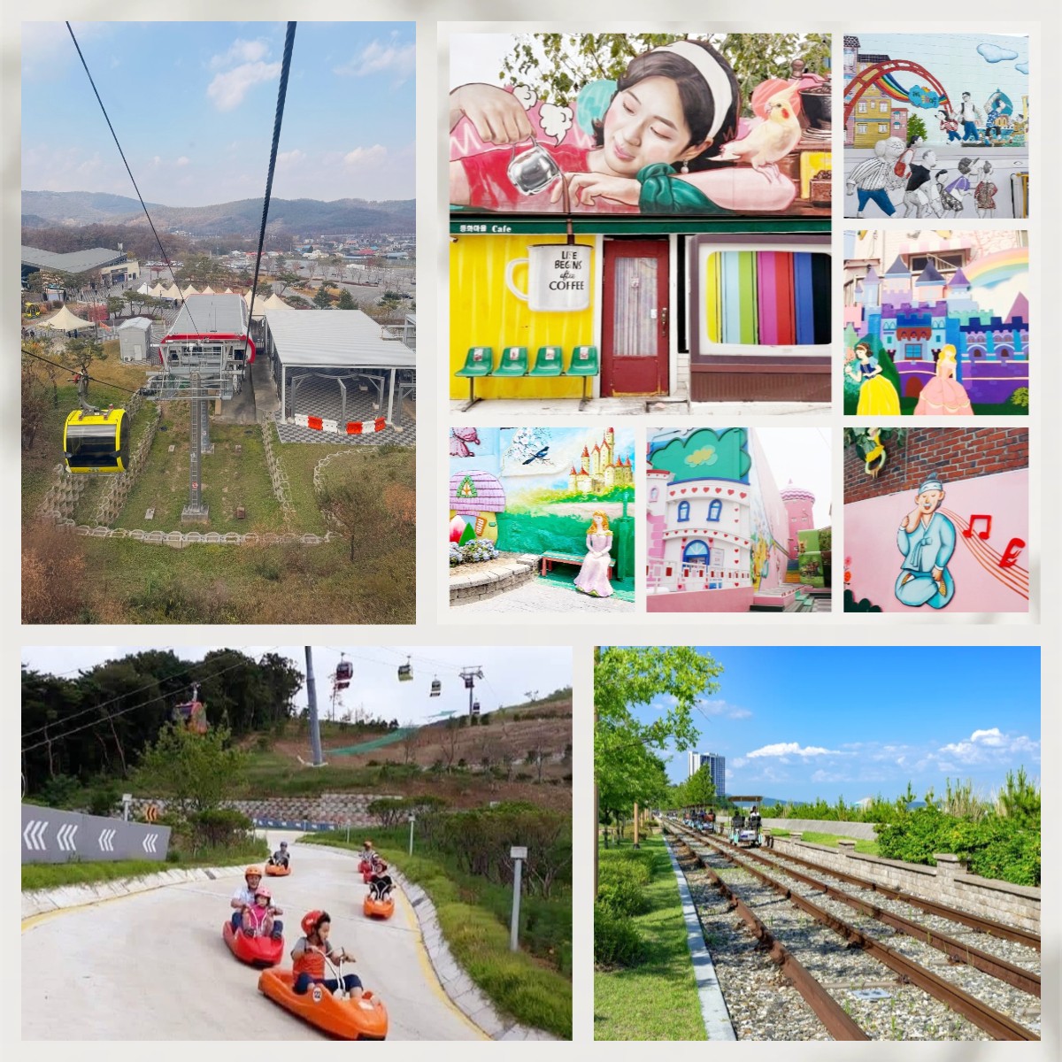 🚨 一人成團🚨夏🚗🚲日限定·人氣爆燈Luge+海邊軌道自行車+韓服體驗 1天團